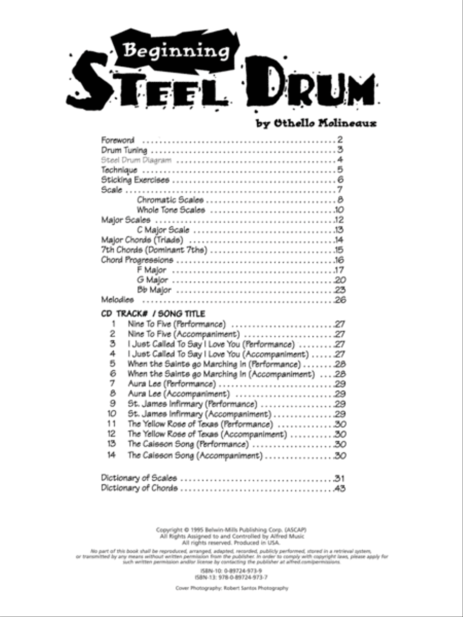 Beginning Steel Drum Percussion scores gallery preview page 2