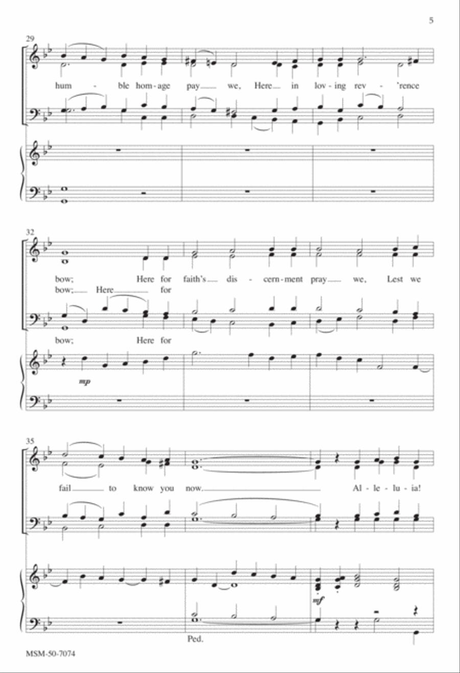 Lord, Enthroned in Heavenly Splendor 4-Part scores gallery preview page 5