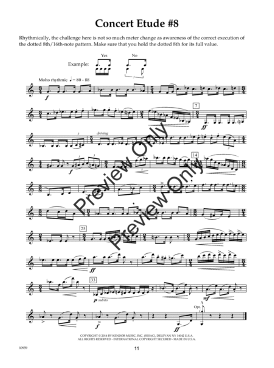 Concert Etudes B-Flat Clarinet scores gallery preview page 12