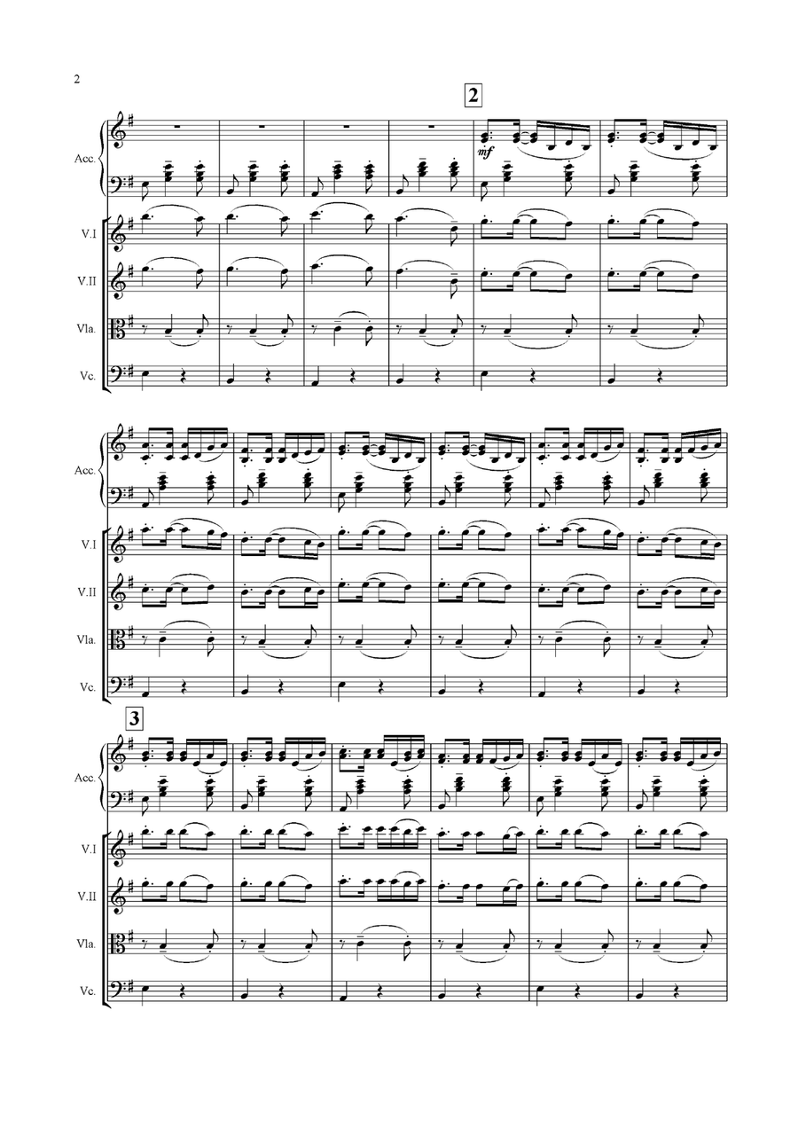 J Y Suis Jamais Alle String Quartet scores gallery preview page 2