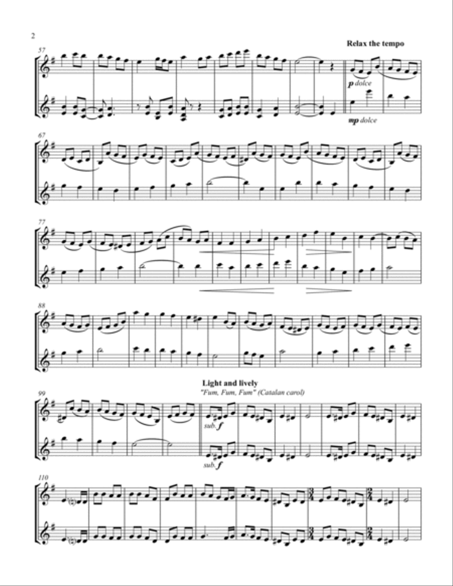 God Rest Ye Merry Gentlemen Medley God Rest Ye Merry Gentlemen Medley String Duet scores gallery preview page 3