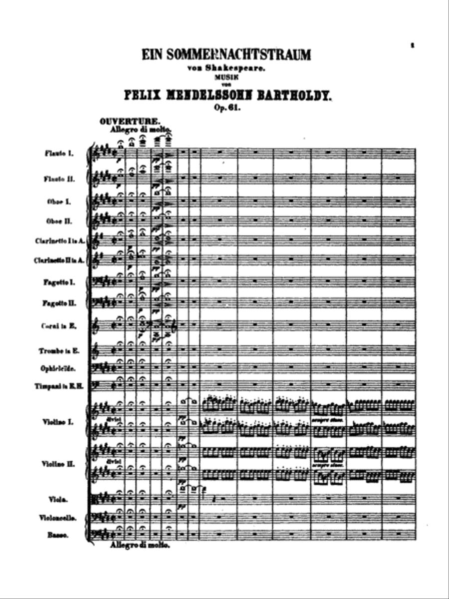 A Midsummer Night's Dream, Op. 61