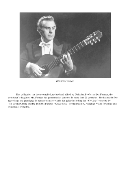 Anthology of Dimitri Fampas Music for Guitar