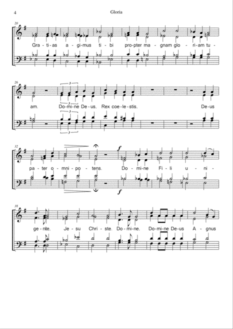 Missa in honorem Sancti Martini 4-Part scores gallery preview page 6