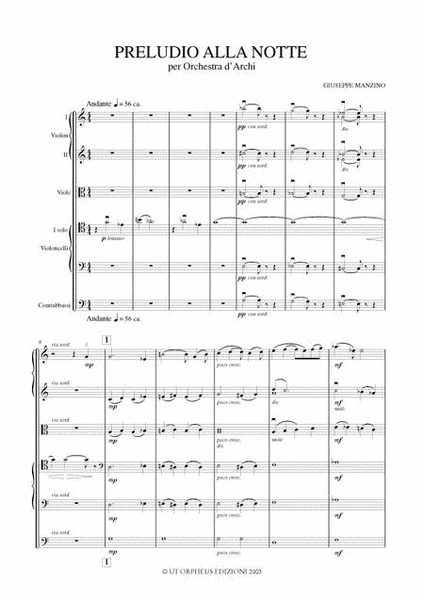 Preludio alla notte for String Orchestra (1979)