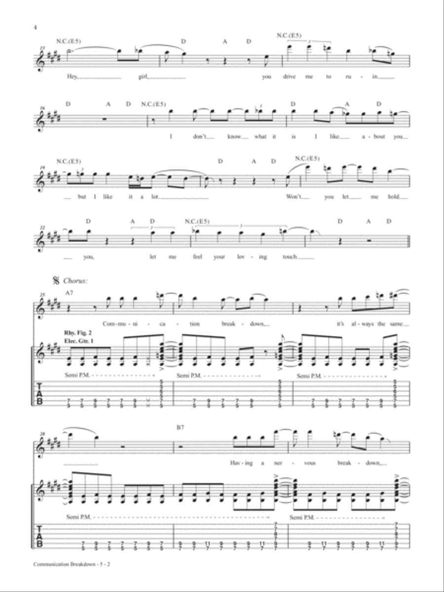 Classic Rock Guitar Play-Along Electric Guitar scores gallery preview page 5