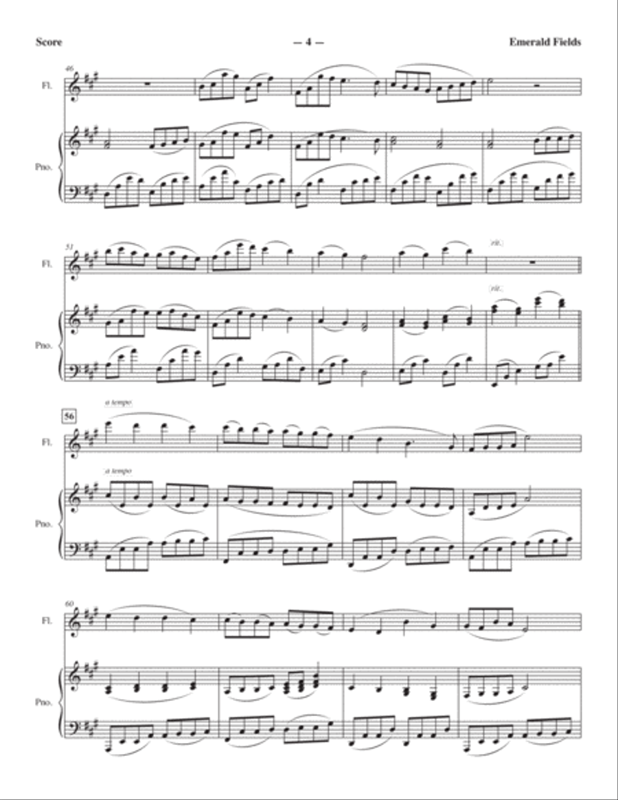 Emerald Fields Emerald Fields Flute Solo scores gallery preview page 4