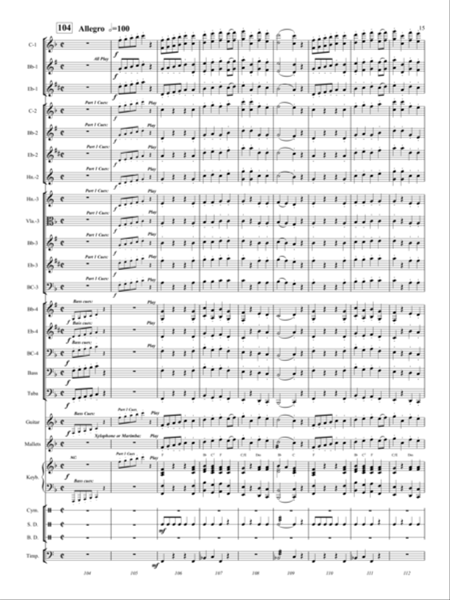 March March Concert Band scores gallery preview page 14