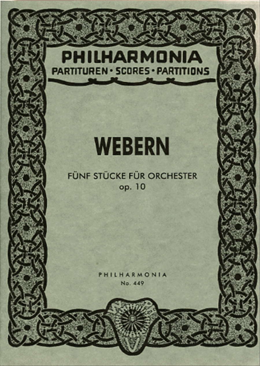 5 pieces for Orchestra, Op. 10 Orchestra scores gallery preview page 1
