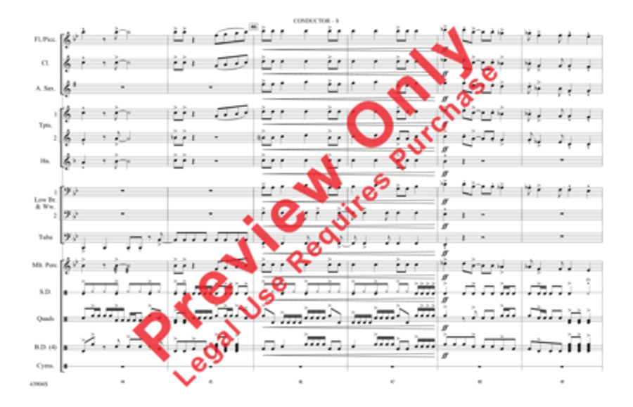 Rock and Roll Marching Band scores gallery preview page 9