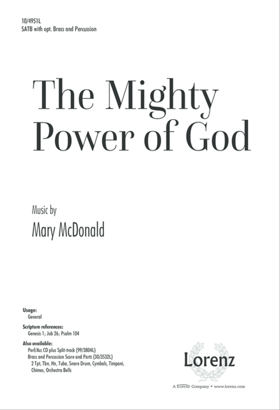 The Mighty Power of God 4-Part scores gallery preview page 1