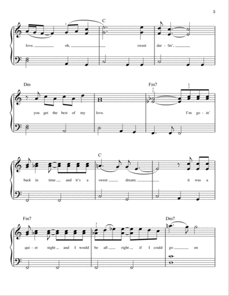 Best Of My Love Easy Piano scores gallery preview page 3