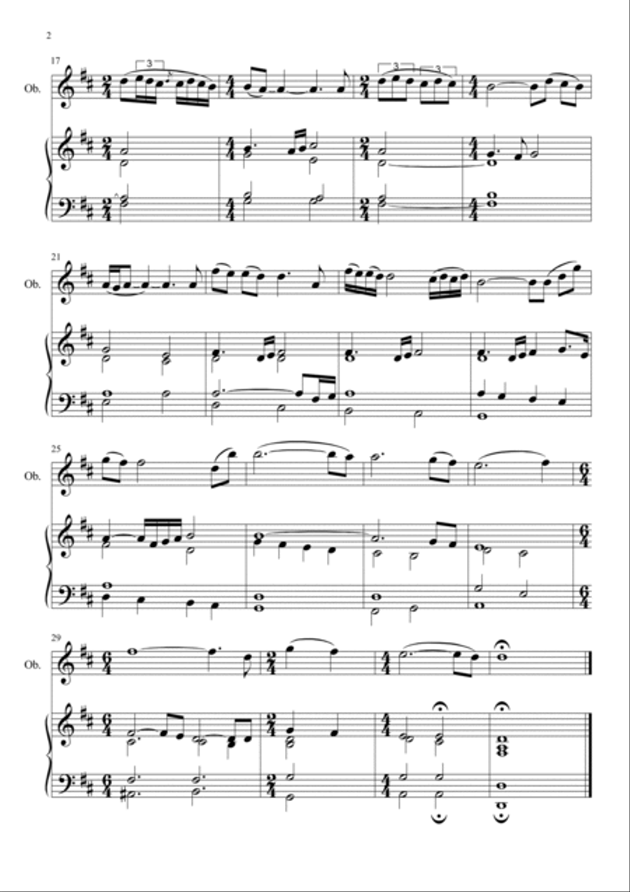 Gabriel's Oboe Piano scores gallery preview page 4
