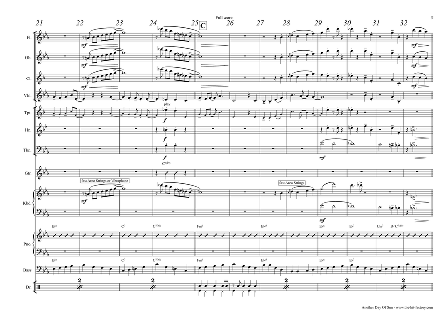 Another Day Of Sun Clarinet scores gallery preview page 3
