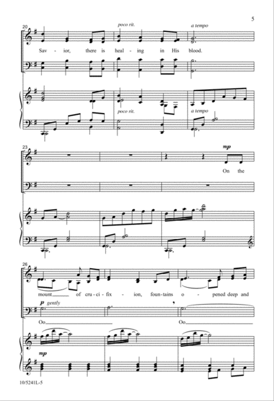 A Wideness In God's Mercy 4-Part scores gallery preview page 4