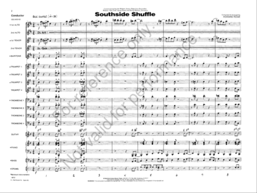 Southside Shuffle Southside Shuffle Jazz Ensemble scores gallery preview page 3