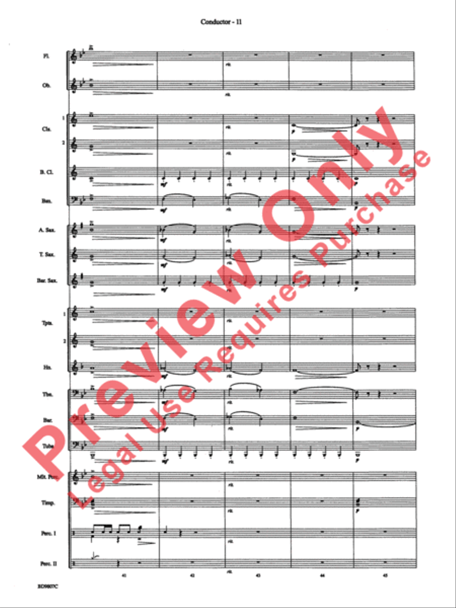 Fields of Kent Concert Band scores gallery preview page 13