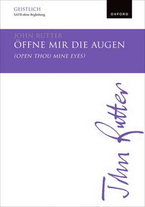 Book cover for Offne mir die Augen (Open thou mine eyes)