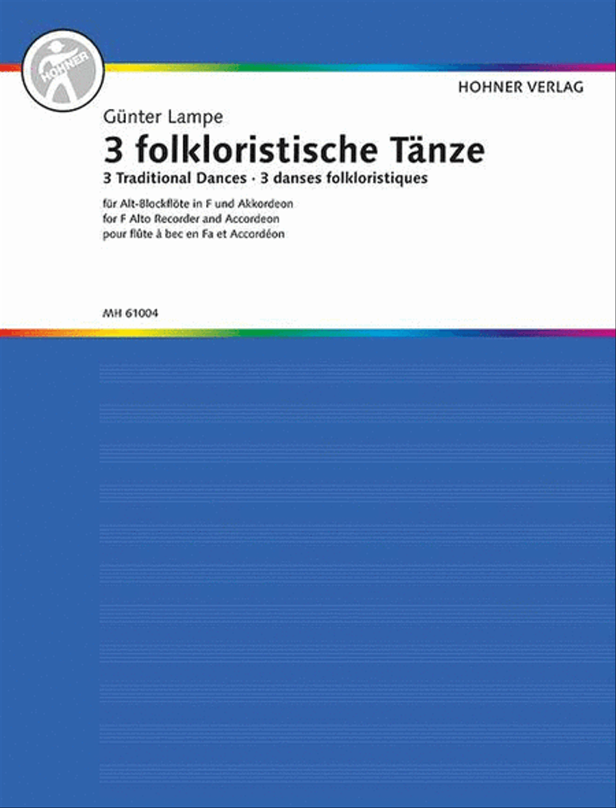 3 Traditional Dances 3 Traditional Dances Alto Recorder scores gallery preview page 1