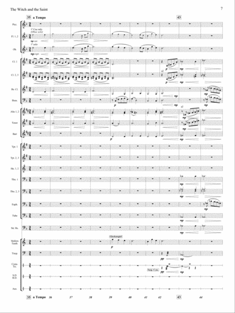 The Witch and The Saint The Witch and The Saint Concert Band scores gallery preview page 6