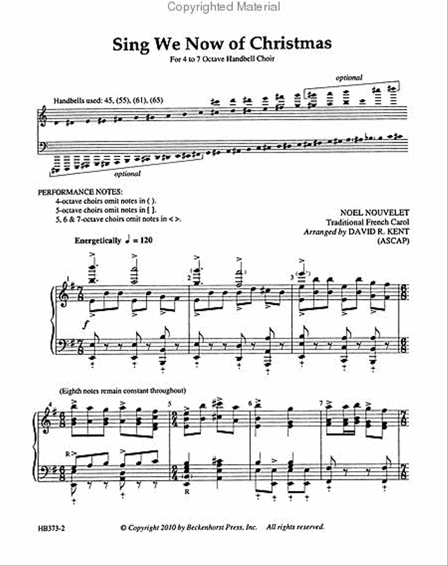 Sing We Now of Christmas (Kent) Handbell Choir scores gallery preview page 2