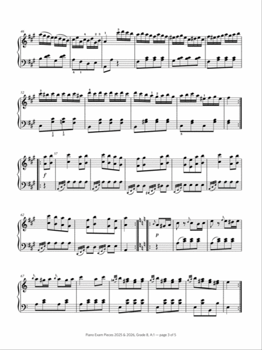 Alla Turca (Grade 8, list A1, from the ABRSM Piano Syllabus 2025 & 2026) Piano Method scores gallery preview page 3