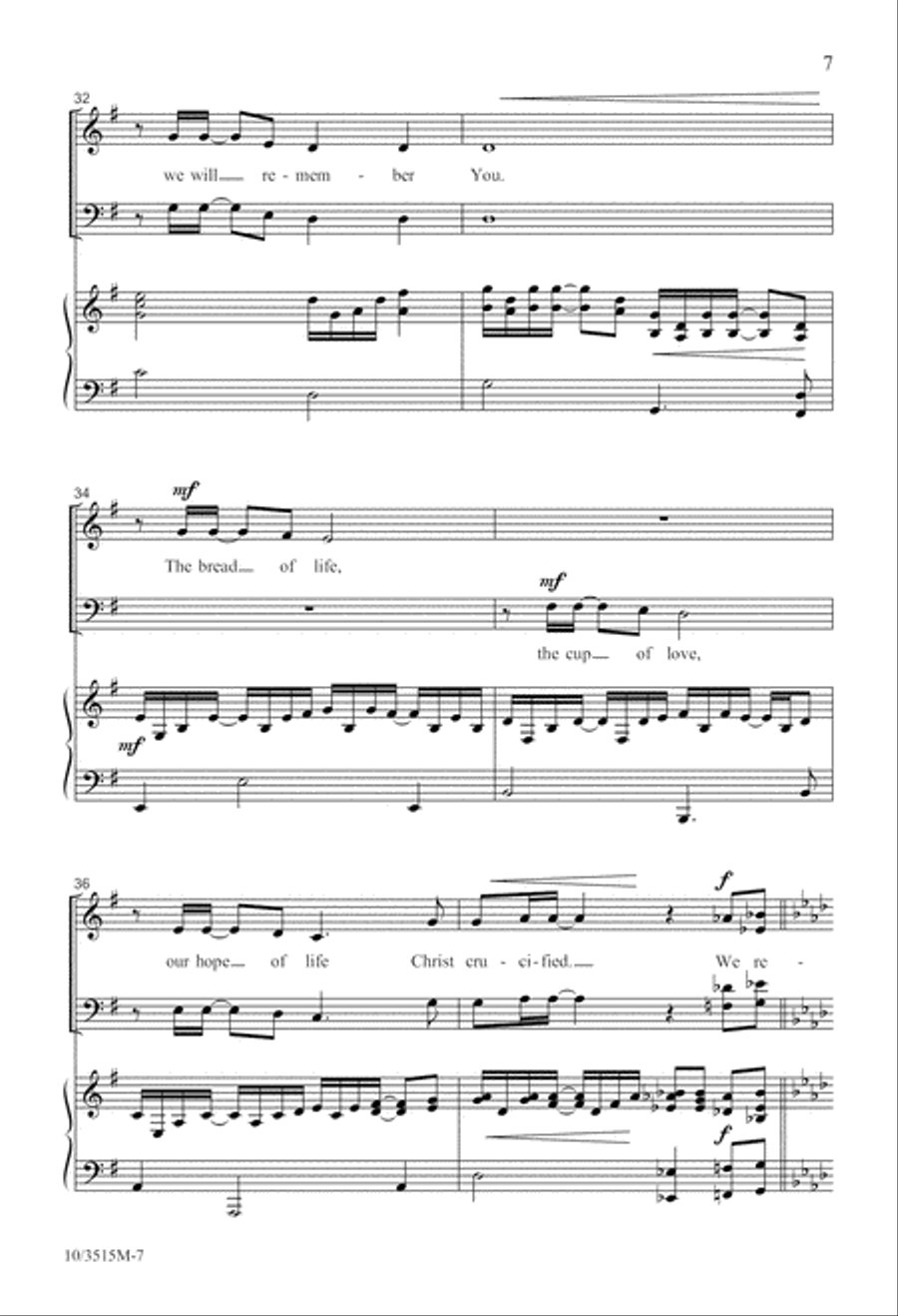 We Remember You 4-Part scores gallery preview page 7