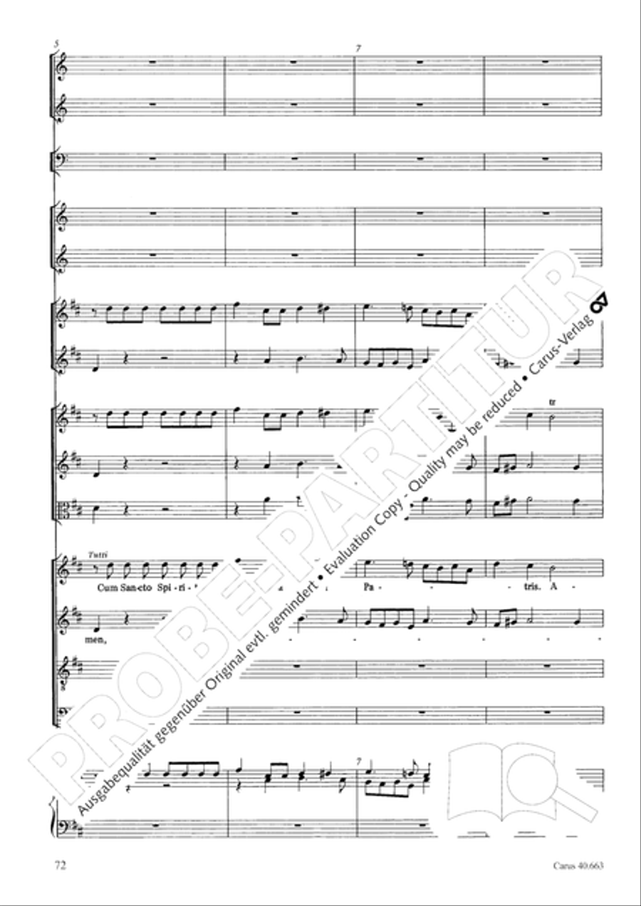 Mass in D minor (Missa in d) ATB scores gallery preview page 88
