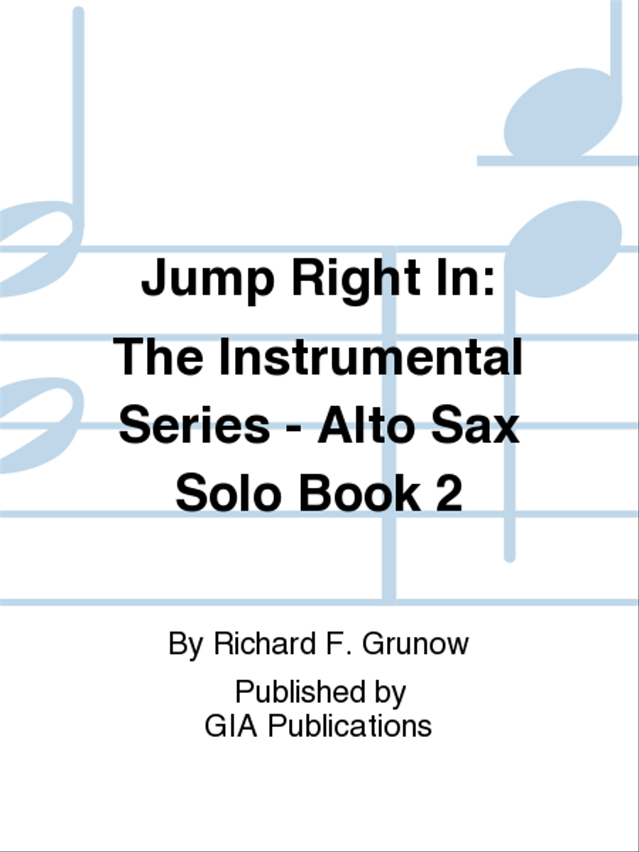 Jump Right In: Solo Book 2 - Alto Sax Concert Band Methods scores gallery preview page 1