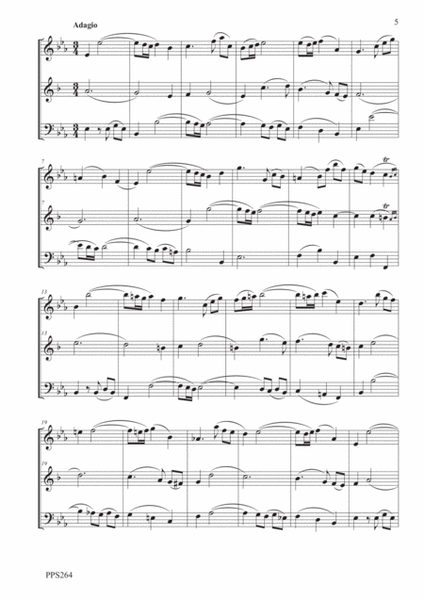 GALLO: TRIO SONATA IN Bb for flute, clarinet & bassoon or cello