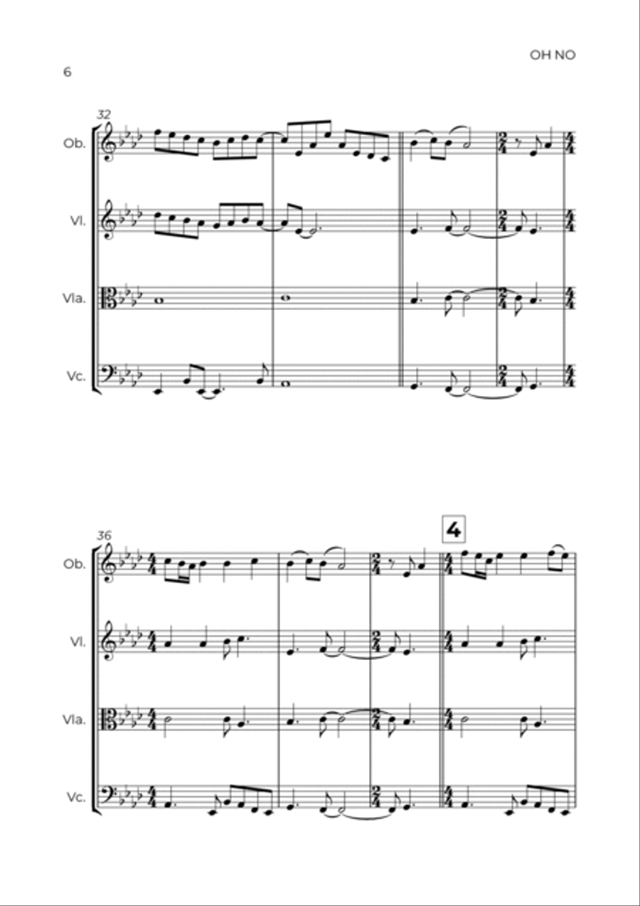 Oh No Oboe scores gallery preview page 6