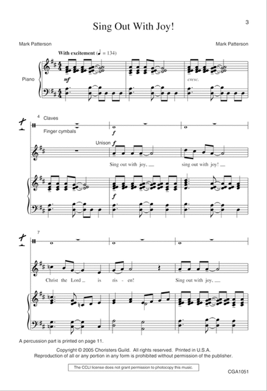 Sing Out With Joy Choir scores gallery preview page 3