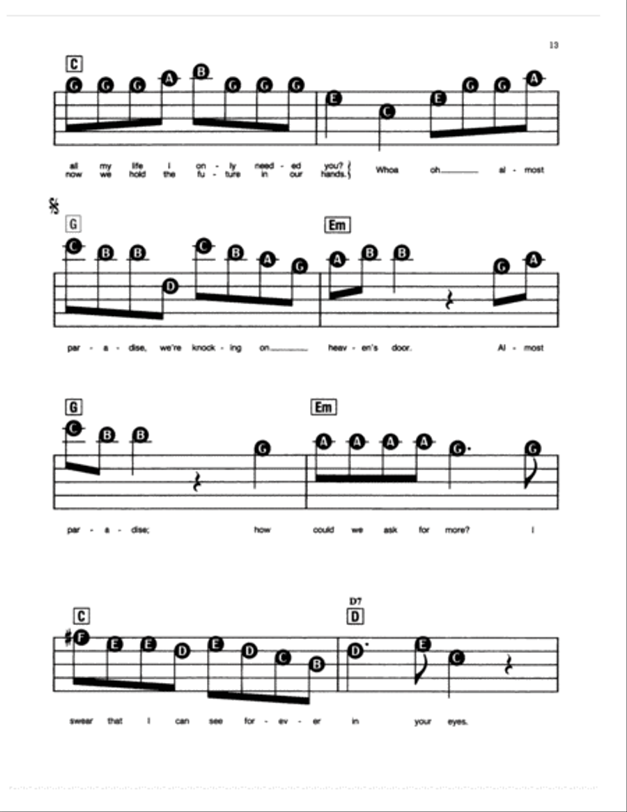 Almost Paradise (Love Theme from Footloose) Electronic Keyboard scores gallery preview page 2