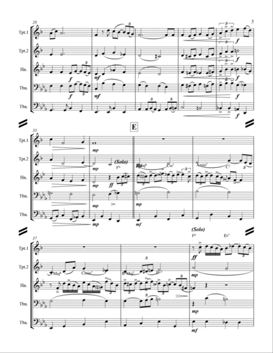The Christmas Song (Chestnuts Roasting On An Open Fire) Horn scores gallery preview page 4