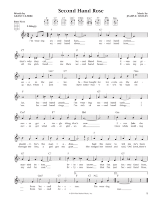 Second Hand Rose (from The Daily Ukulele) (arr. Liz and Jim Beloff)