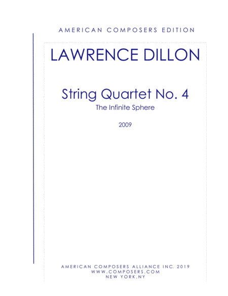 [Dillon] String Quartet No. 4: The Infinite Sphere