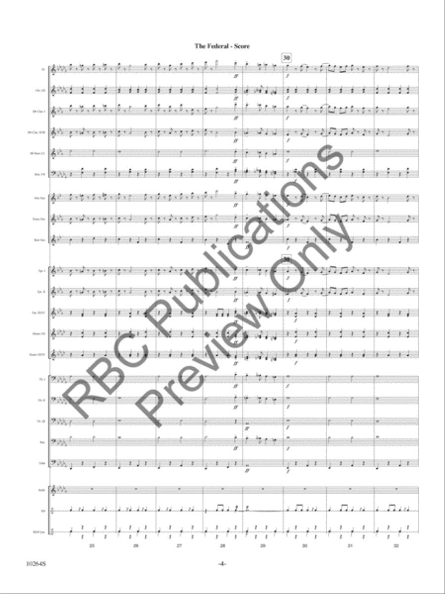 The Federal The Federal Concert Band scores gallery preview page 6