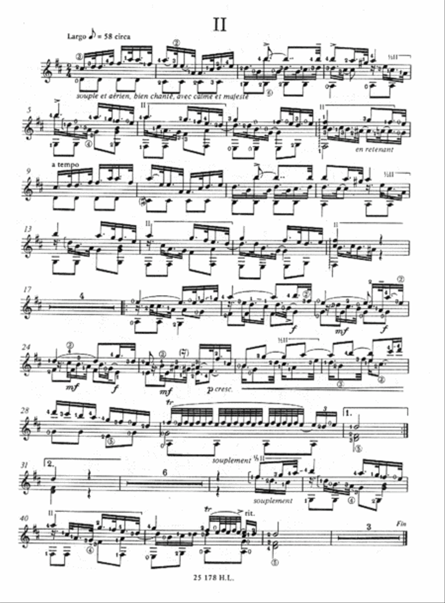 Concertino baroque Hommage a Vivaldi Op. 80 Acoustic Guitar scores gallery preview page 2