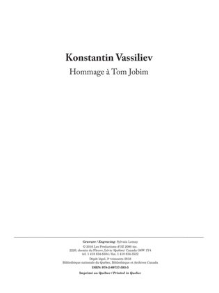Book cover for Hommage à Tom Jobim