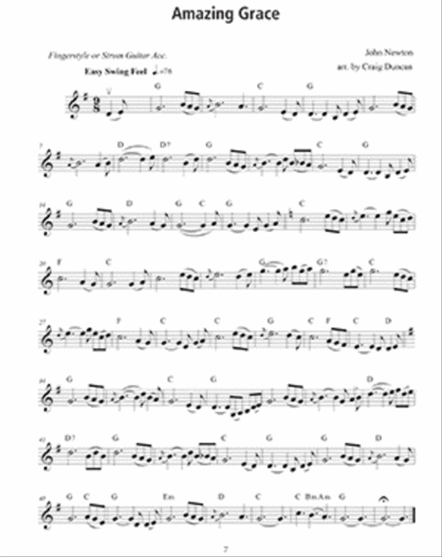 100 Gospel Songs and Hymns for Violin and Guitar Violin scores gallery preview page 2