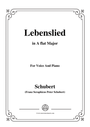Schubert-Lebenslied,in A flat Major,for Voice&Piano