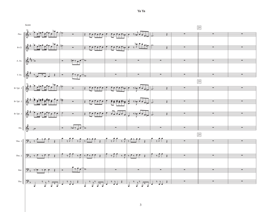 Ya Ya Marching Band scores gallery preview page 3