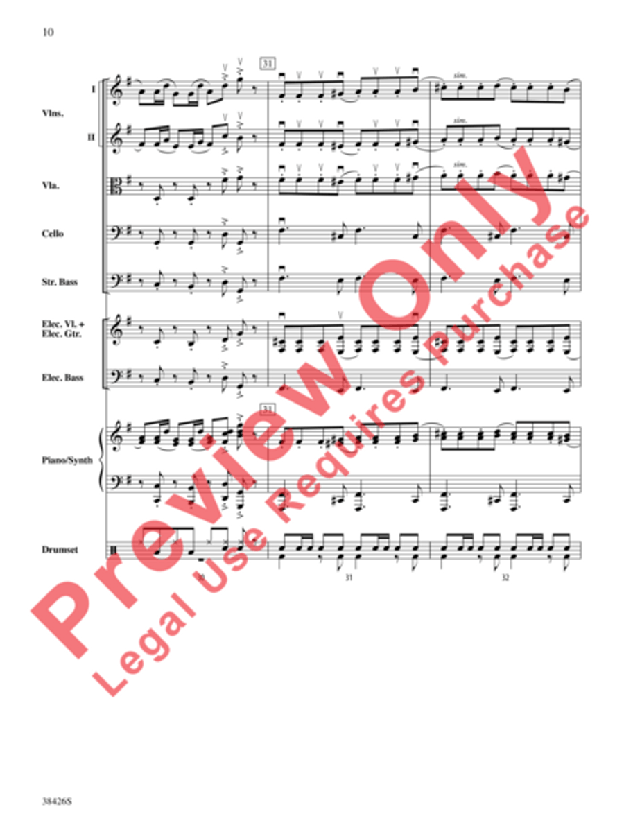 A Mad Russian's Christmas String Orchestra scores gallery preview page 11