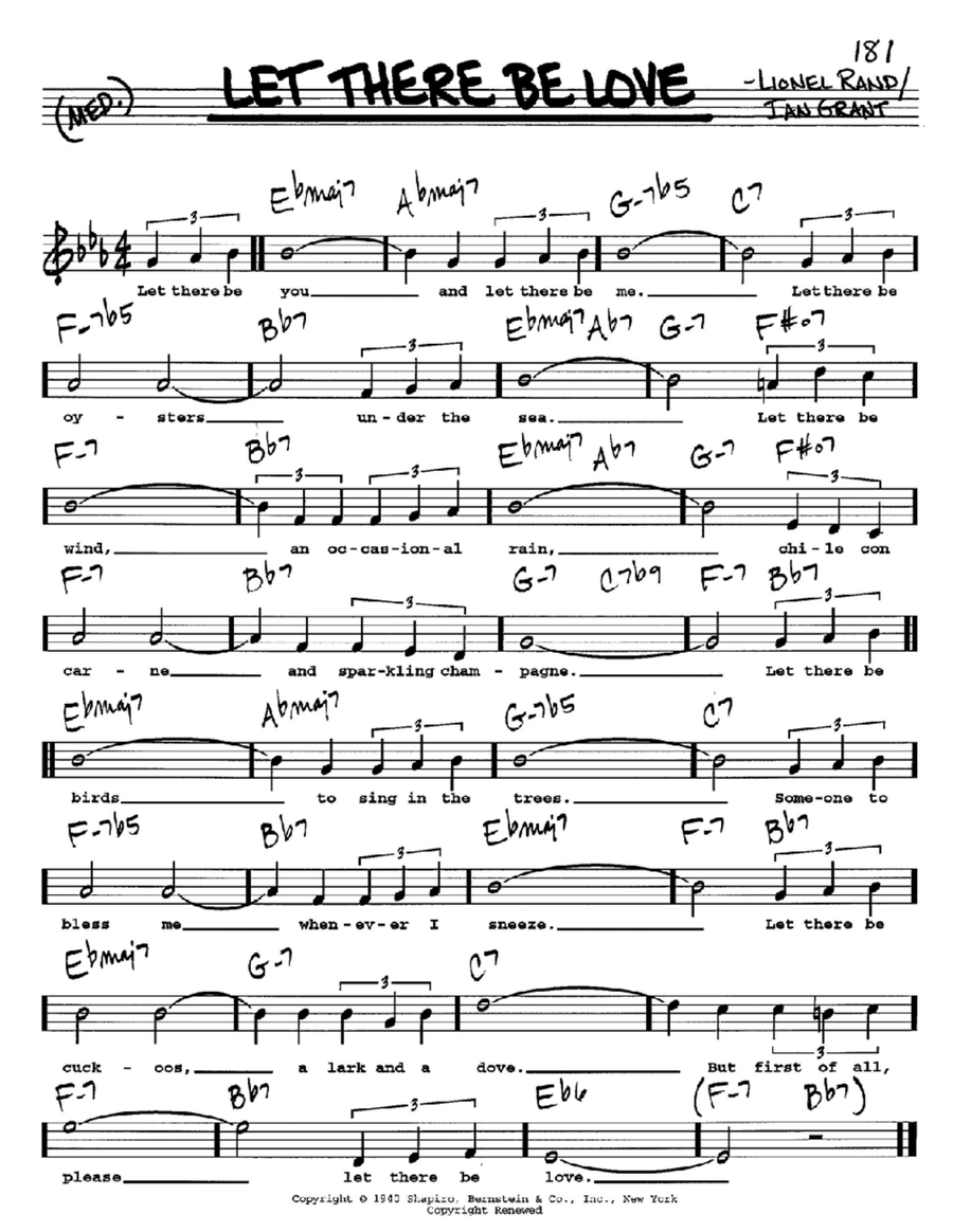 Let There Be Love Voice scores gallery preview page 1