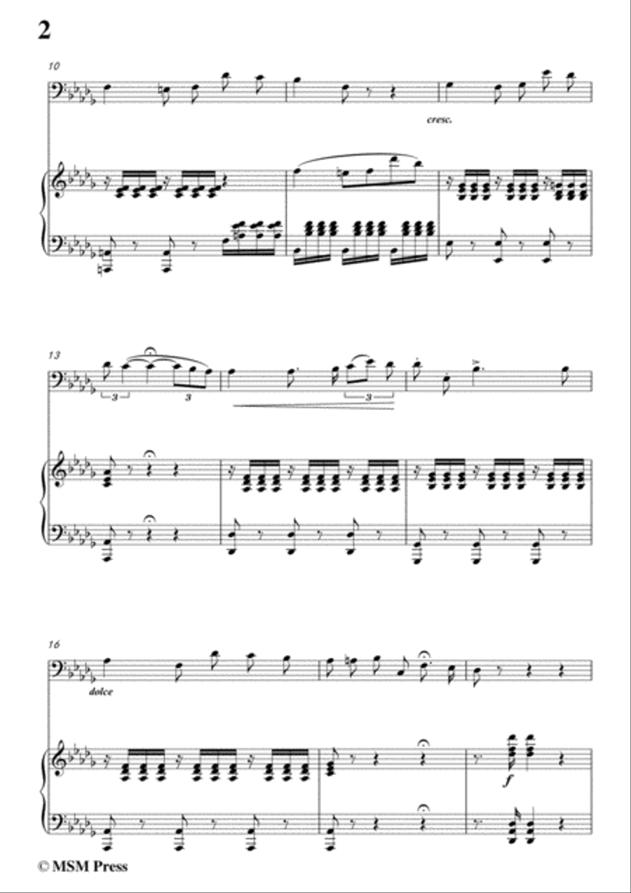 Gaetano-Bella siccome un angelo, for Cello and Piano Piano scores gallery preview page 4