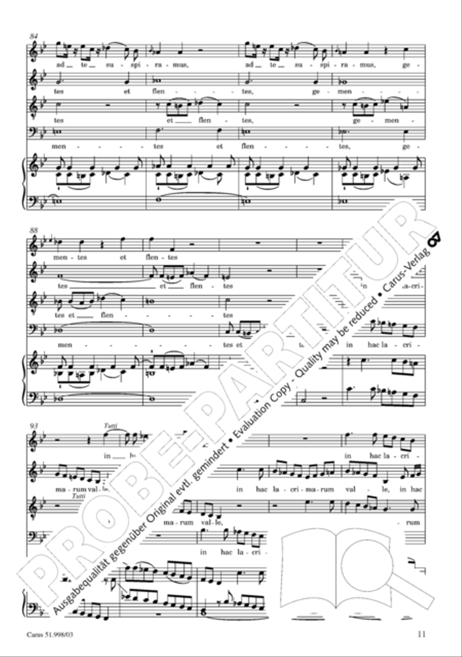 Salve Regina in g Salve Regina in g 4-Part scores gallery preview page 12
