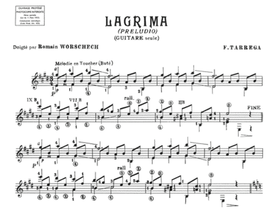 Lagrima - Valse espagnole
