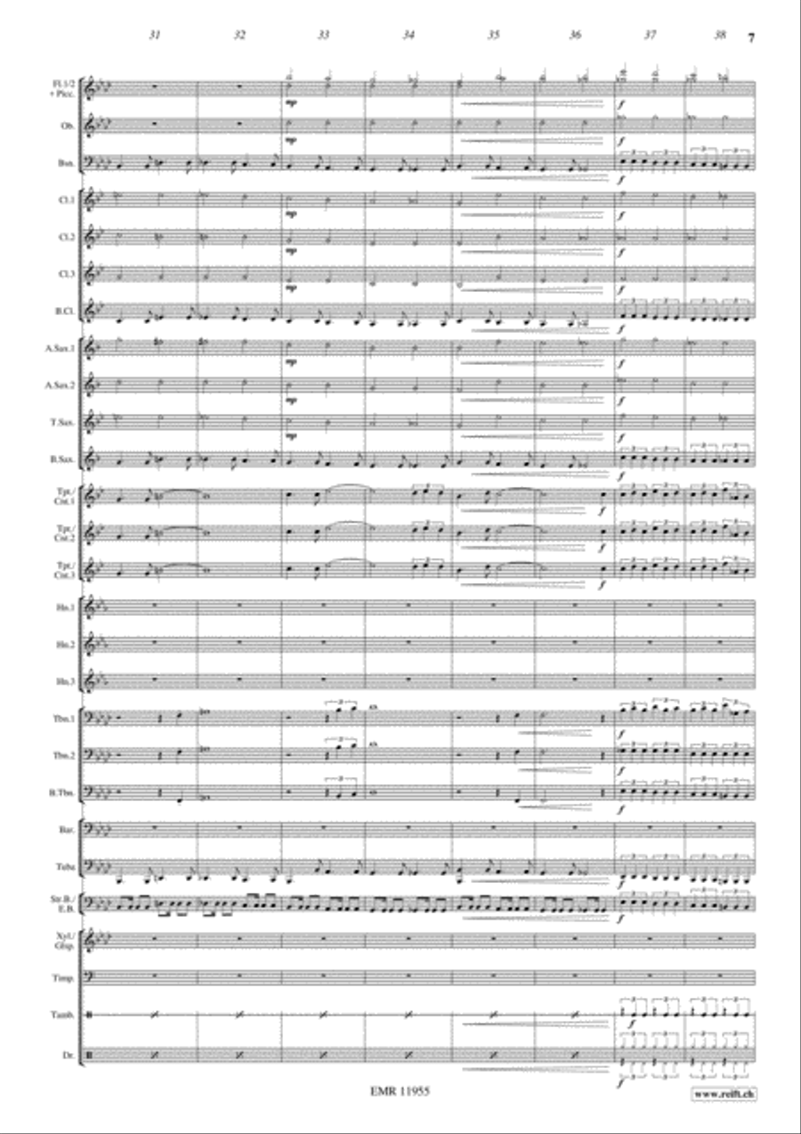 On Her Majesty's Secret Service Concert Band scores gallery preview page 8