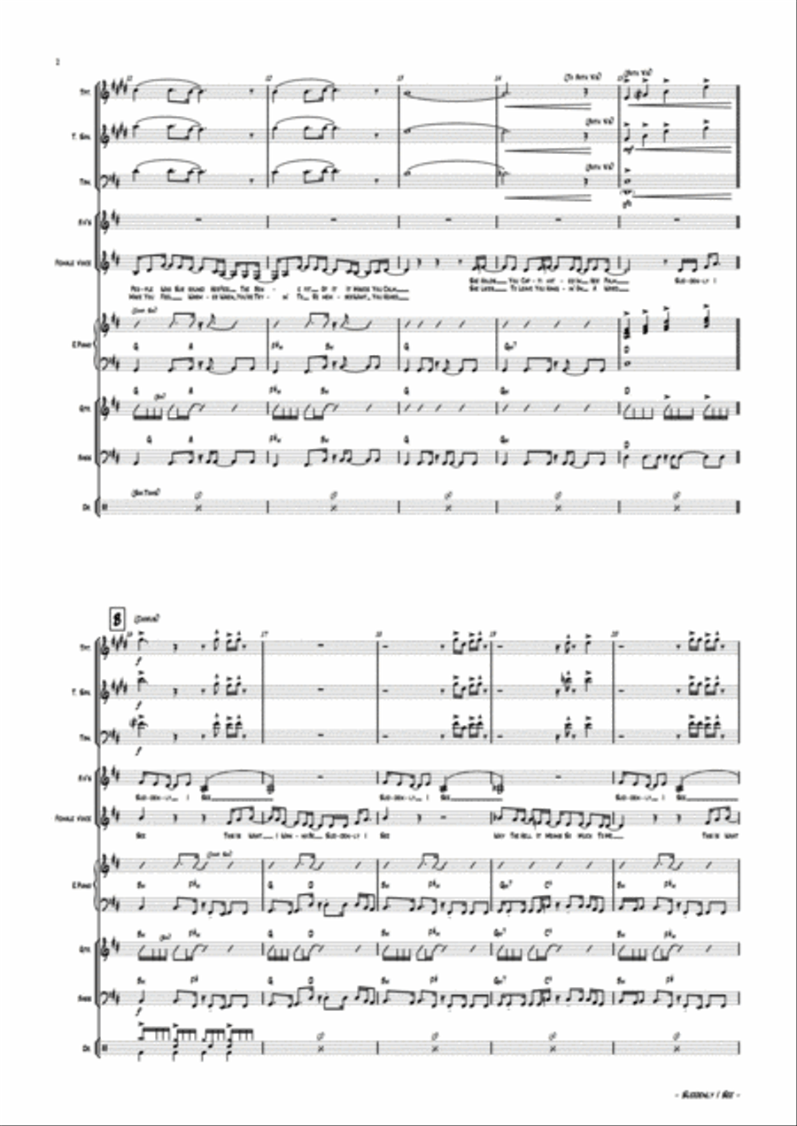 Suddenly I See Large Ensemble scores gallery preview page 5
