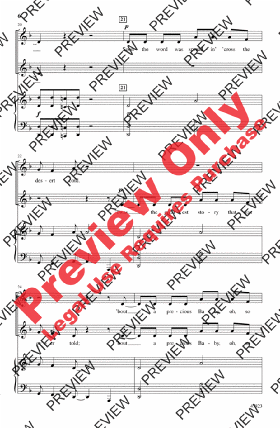 Calypso Cradle Carol Calypso Cradle Carol 2-Part scores gallery preview page 6
